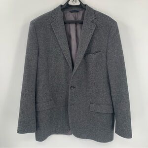 Brooks Brothers Fitzgerald Fit Men Wool Blend Blazer Sport Coat Jacket 46L Gray
